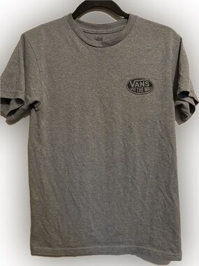 Vans Gray Short Sleeve Crew T-Shirt with Small Logo